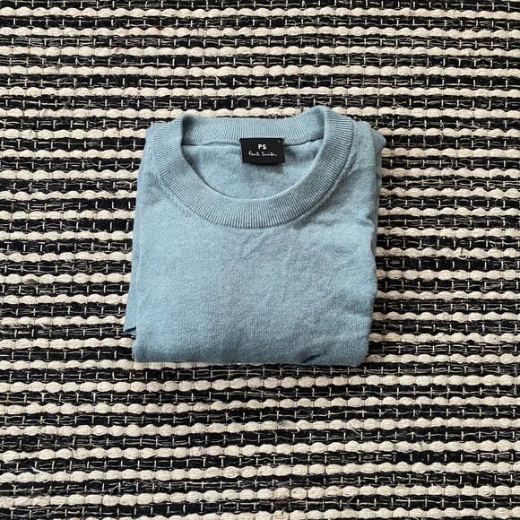 🌿Paul Smith Mens Crewneck Wool Blend Long Sleeve Pullover Bolt Sweater L - Picture 1 of 8